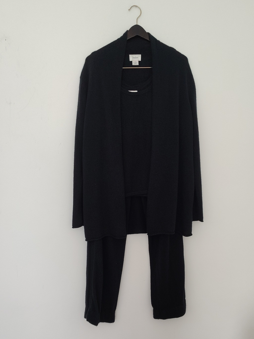 3-Piece Neiman Marcus Black Knit Layering Set Size XL